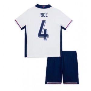 Fotbalové Dres Anglie Declan Rice #4 Dětské Domácí Oblečení ME 2024 Krátký Rukáv (+ trenýrky)